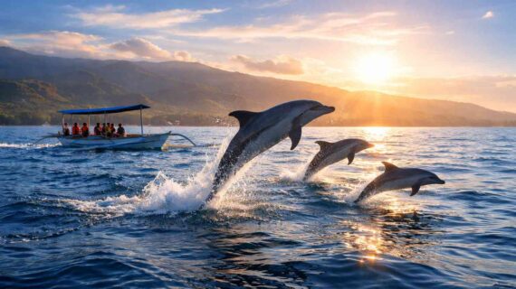 Can you see dolphins from Lovina Beach?